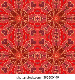 Gorgeous seamless pattern from Moroccan, Portuguese tiles, Azulejo, ornaments. Can be used for wallpaper, pattern fills, web page background,surface textures.