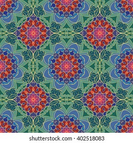 Gorgeous seamless pattern from Moroccan, Portuguese tiles, Azulejo, ornaments. Can be used for wallpaper, pattern fills, web page background,surface textures.