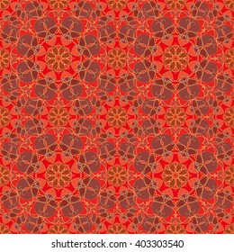 Gorgeous seamless pattern from Moroccan, Portuguese tiles, Azulejo, ornaments. Can be used for wallpaper, pattern fills, web page background,surface textures.
