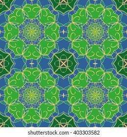 Gorgeous seamless pattern from Moroccan, Portuguese tiles, Azulejo, ornaments. Can be used for wallpaper, pattern fills, web page background,surface textures.