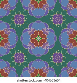 Gorgeous seamless pattern from Moroccan, Portuguese tiles, Azulejo, ornaments. Can be used for wallpaper, pattern fills, web page background,surface textures.