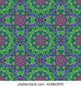Gorgeous seamless pattern from Moroccan, Portuguese tiles, Azulejo, ornaments. Can be used for wallpaper, pattern fills, web page background,surface textures.