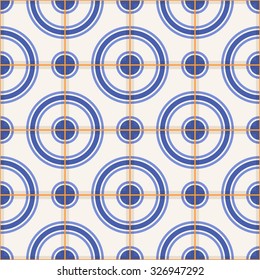 Gorgeous seamless  pattern from  Moroccan tiles, ornaments of blue stripes. Can be used for wallpaper, pattern fills, web page background,surface textures. 