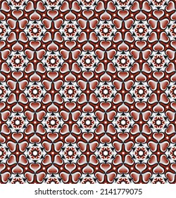 Gorgeous seamless pattern. Overlapping art forms, stripes, polygons, segments are grouped and arranged in a certain order. Vector. 