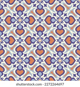 Gorgeous seamless pattern. Overlapping art forms, stripes, polygons, segments are grouped and arranged in a certain order. Vector. 