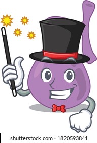 A gorgeous smart Magician of gall bladder cartoon design style