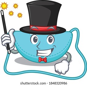 A gorgeous smart Magician of sling bag cartoon design style