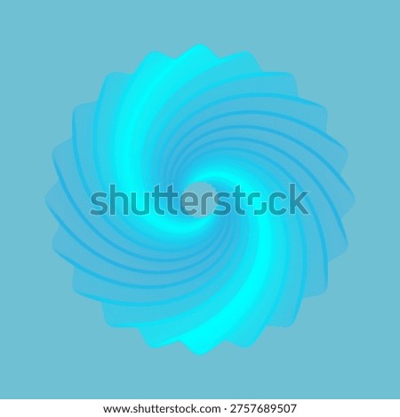 Gorgeous Spiral with Zig Zag and Gradients