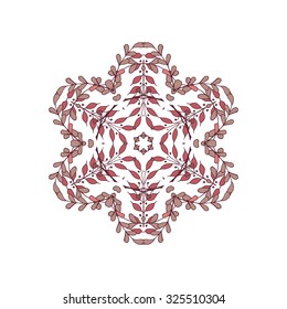 Gorgeous symmetrical patchwork pattern. Colorful floral ornament tiles. For different design uses, as wallpaper, pattern fills, web page background, surface textures for print and dalle production.