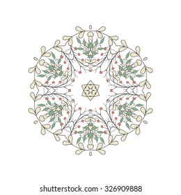 Gorgeous symmetrical patchwork pattern. Colorful floral ornament tiles. For different design uses, as wallpaper, pattern fills, web page background, surface textures for print and dalle production.