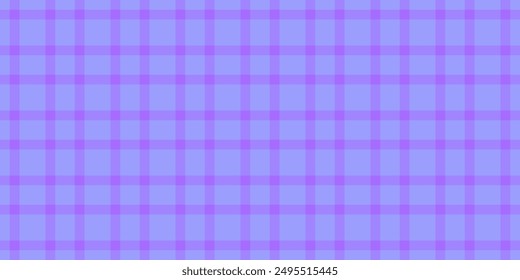 Gorgeous tartan plaid background, spanish fabric pattern vector. Trendy check texture textile seamless in indigo and blue colors palette.