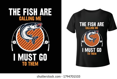 Gorgeous and trendy Fishing t shirt design