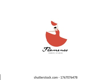 Gorgeous And Uniquely Crafted Flamingo Dancer Logo