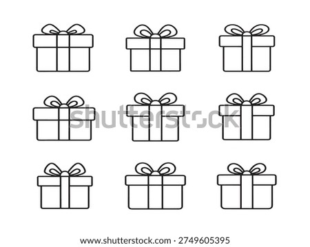 Gorgeous wrapped gift elegant surprise package illustration