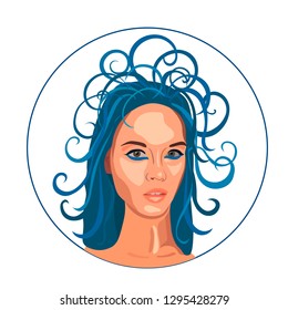 Gorgon. Vector illustration.