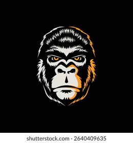 gorilla abstract logo modern style
