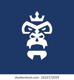 logotipo abstrato gorila estilo moderno