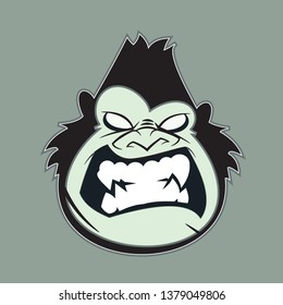 Gorilla Angry Logo