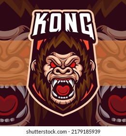 Gorilla Animal Mascot Logo Template