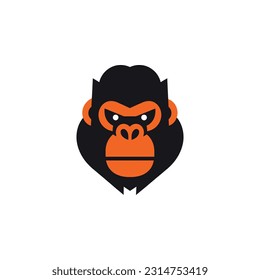 PLANTILLA DE LOGOTIPO DEL VECTOR ANIMAL DE GORILLA