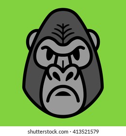 Gorilla Ape Monkey Face