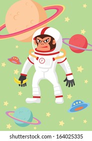 Gorilla astronaut