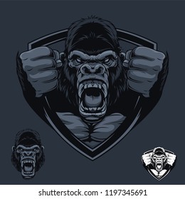 Gorilla Badge Logo