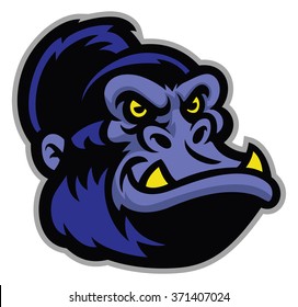 gorilla cartoon head