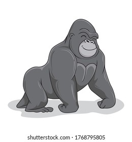 Gorilla Cartoon King Kong Cute Animals 