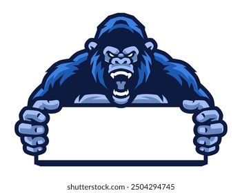 GORILLA CHARACTER MASCOT DESIGN TEMPLATE