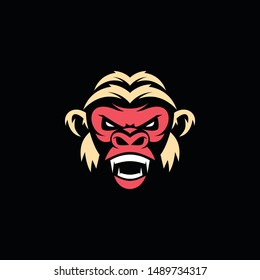 Gorilla Character Mascot Logo Design Vector Stock Vector (Royalty Free ...