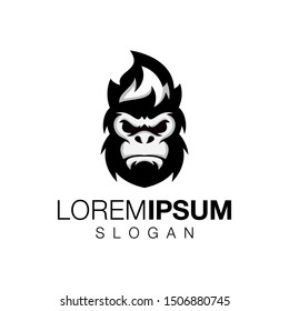 gorilla collection logo design vector 