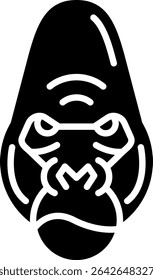 Gorilla Criativa Novos Ícones Design Vetor Design