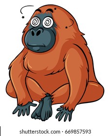 Gorilla mit schwindelerregender Gesichtserkennung