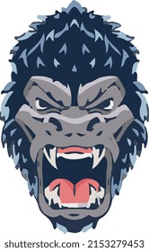  ilustración de gorila vectorial