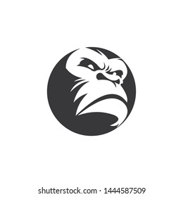 a gorilla face logo template