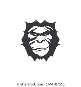 Gorilla Face Logo Template Stock Vector (royalty Free) 1444587515 