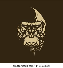 Gorilla face Strong Vector
for logo or tshirt design