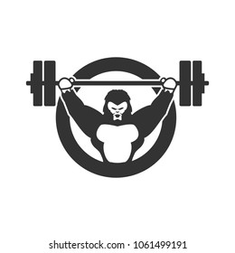 Gorilla Fitness Vector Logo Eps 08 Stock Vector (Royalty Free ...