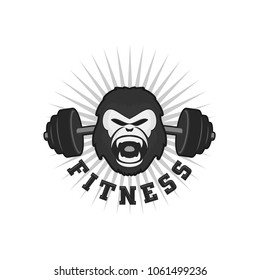 Gorilla Fitness Vector Logo Eps 08 Stock Vector (Royalty Free ...