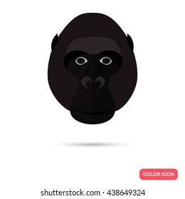 Gorilla flat color icon
