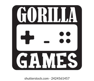 gorilla games typography t-shirt design