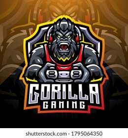 Gorilla gaming esport mascot logo