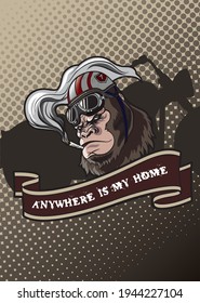 a gorilla graphic for any use