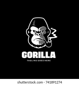 Logo de la cabeza del gorila - Vector King Kong