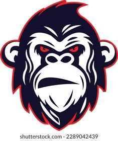 Gorilla Head Logo Vector Template Illustration Design. Mascot Gorilla Logo design Gorilla sport logo