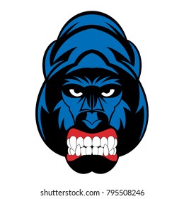 gorilla head mascot