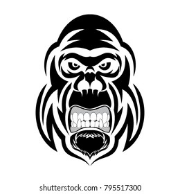 gorilla head mascot