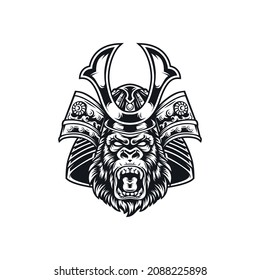 Gorilla Head Mascot Design Vector