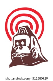 Gorilla Head Radio-wave Emitter 